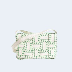 보테가 베네타 카세트 숄더백 그린화이트